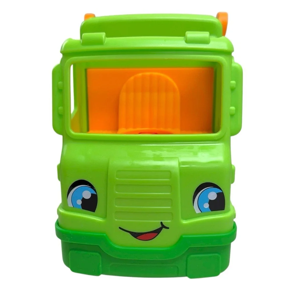 Fisher Price Little People Recycling Truck Toy W/ Figure Sound Singing WORKS!‎